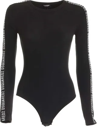 Dsquared2 Logo Printed Crewneck Bodysuit