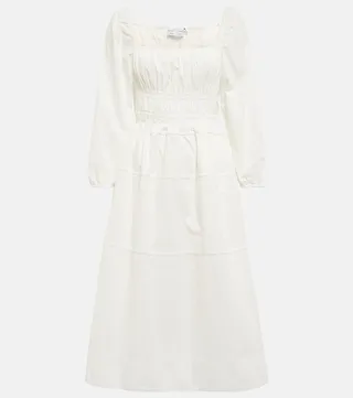 White Label cotton poplin midi dress