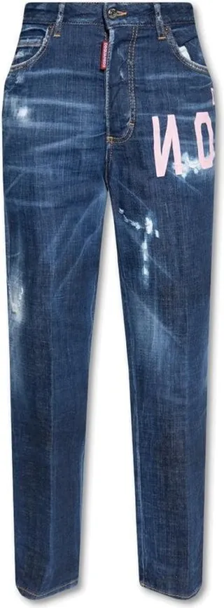Dsquared2 Cool Girl Cropped Distressed Jeans