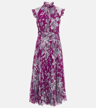 Roisin voile midi dress