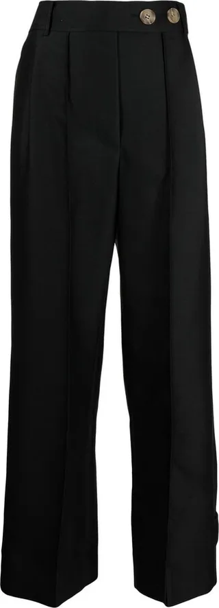 Straight-Leg Pressed-Crease Trousers