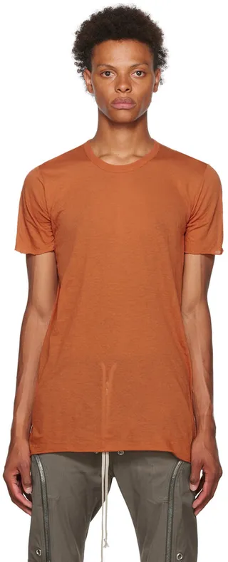 Rick Owens Orange Basic T-Shirt