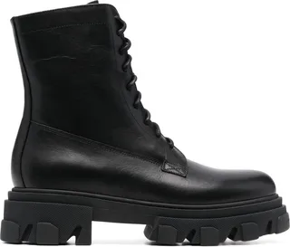 Leather Lace Up Boots