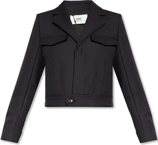 AMI Long Sleeved Cropped Jacket