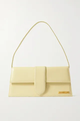 Jacquemus - Le Bambino Long Leather Shoulder Bag - Ivory