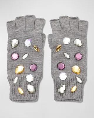 Candy Crystal Fingerless Gloves