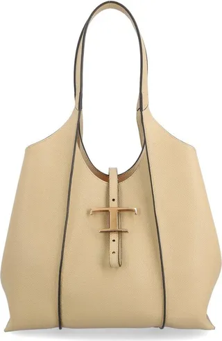 T Timeless Logo Plaque Tote Bag