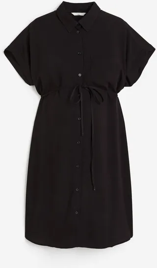 MAMA Tie-belt Shirt Dress