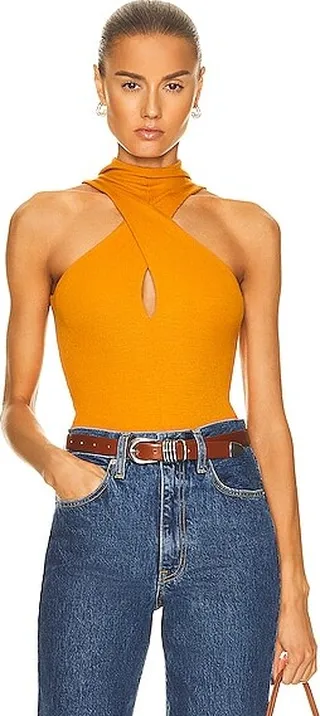 ALIX NYC Eva Bodysuit in Orange