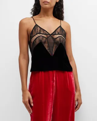 Francine Velvet Lace Camisole