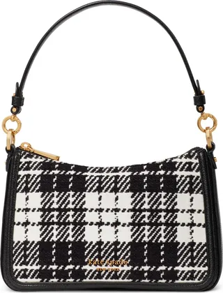 kate spade new york Hudson Posh Plaid Jacquard Small Convertible Crossbody