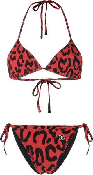 Leopard-Print Bikini Set
