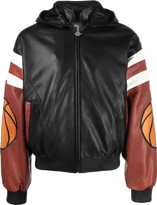 New York basketball leather jacket