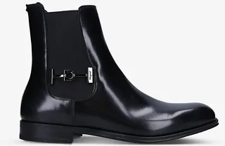 Mens Black Perth Leather Chelsea Boots