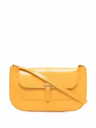 Buckle-Fastening Shoulder Bag