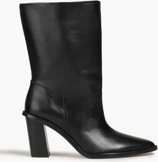 Leather ankle boots