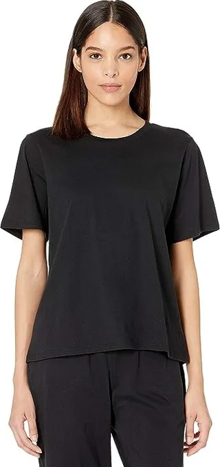 Skin Organic Pima Cotton Carine Tee (Black) Women's Pajama