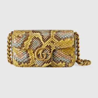 GG Marmont python belt bag
