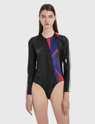 Patched Bodysuit