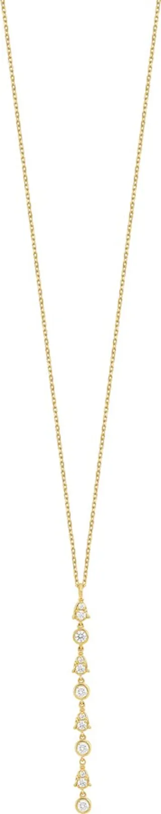 Maya Diamond Linear Drop Necklace