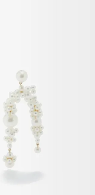 Fontaine Nuit Pearl & 14kt Gold Single Earring