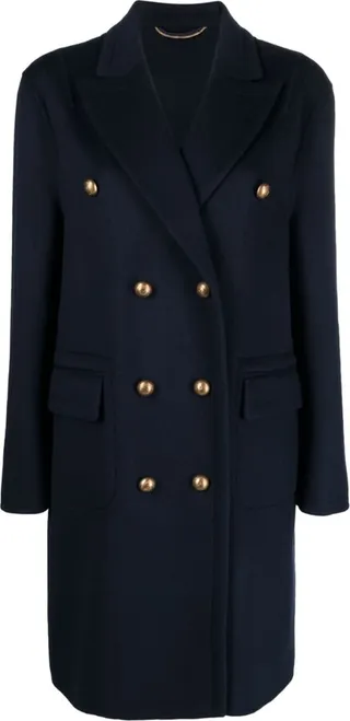 Double-Breasted Wool Coat