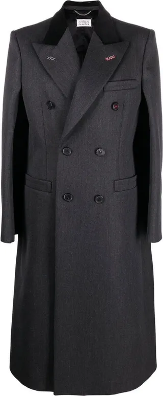 Double-Breasted Wool Coat