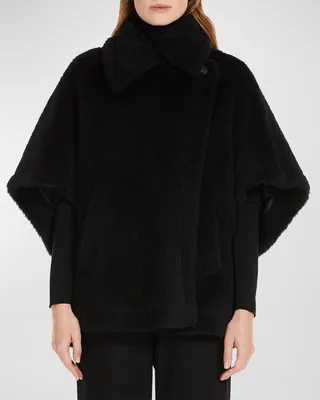 Manco Wool-Blend Teddy Cape