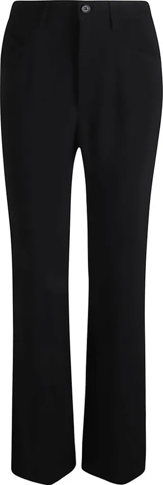 High Waist Buttoned Long Trousers