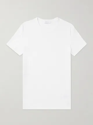 Logo-Embroidered Stretch-Cotton Jersey T-Shirt