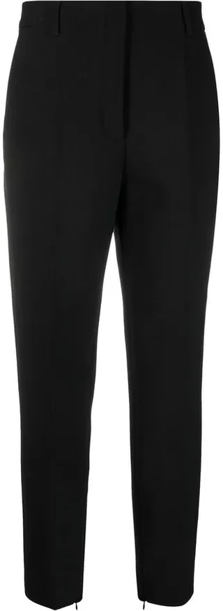 High-Waisted Cigarette Trousers