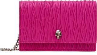 Alexander McQueen Pink Skull Shoulder Bag