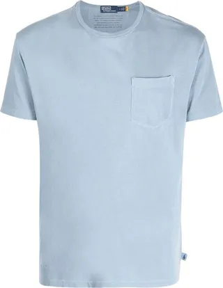 patch-pocket cotton T-shirt