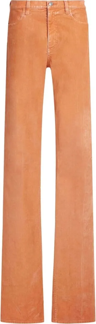High-Waist Straight-Leg Trousers