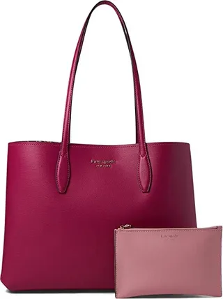 Kate Spade New York All Day Festive Candies Interior Pop Large Tote (Plum Liqueur) Handbags