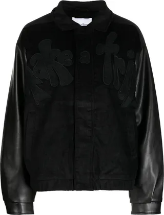 Spread-Collar Bomber Jacket