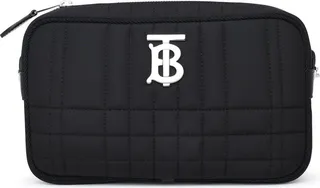 Burberry Lola Logo Plaque Quilted Camera Bag