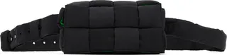 Bottega Veneta Black Padded Tech Cassette Belt Bag