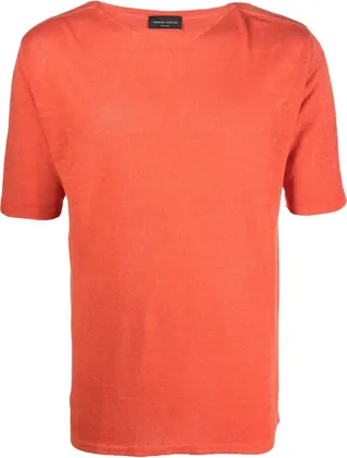 short-sleeve linen T-shirt