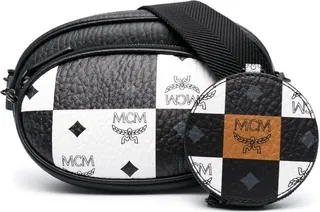 Small Aren Checkerboard Logo crossbody bag