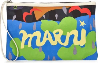 Flat canvas pouch