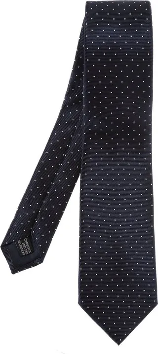 Lanvin Polka Dot Embroidered Tie