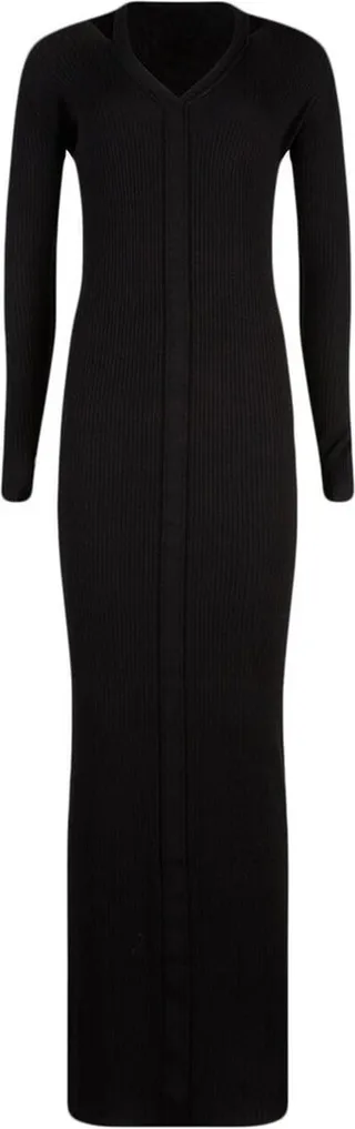 Denise long-sleeve midi dress