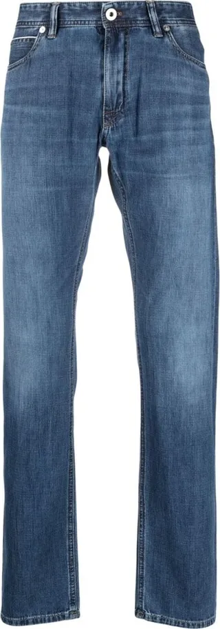 Straight-Leg Cotton Trousers
