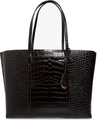 Tory Burch Perry Embossed Triple-Compartment Tote Bag