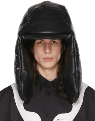 Burberry Black Oversized Cap