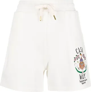 Embroidered-Logo Track Shorts
