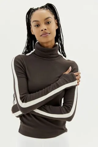 Splits59 Jackson Ribbed Turtleneck Top