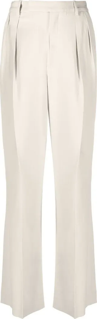 Jackie pleated straight trousers