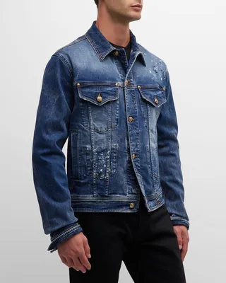 Men's Bleached Denim Jacket